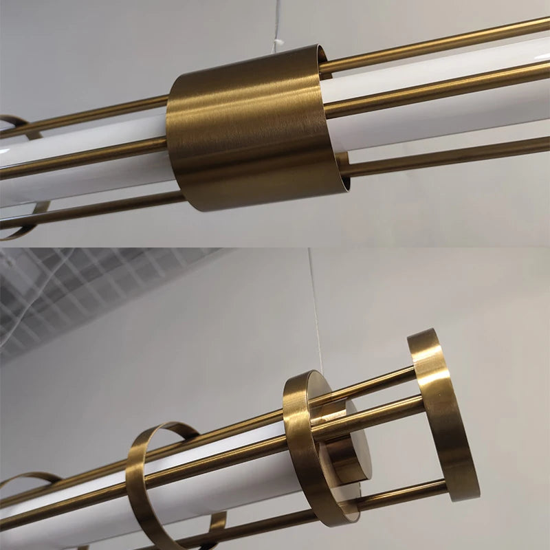 suspension tube nordique moderne pour décoration intérieure - vue 5 sur 10