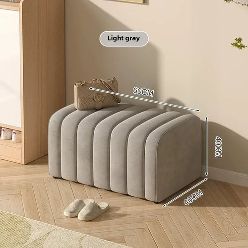 banc à chaussures design moderne avec repose pieds doux et confortable - vue 18 sur 26