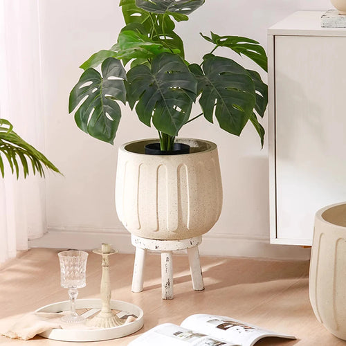 moule en silicone pour pot de fleurs en béton et ciment - vue 2 sur 7