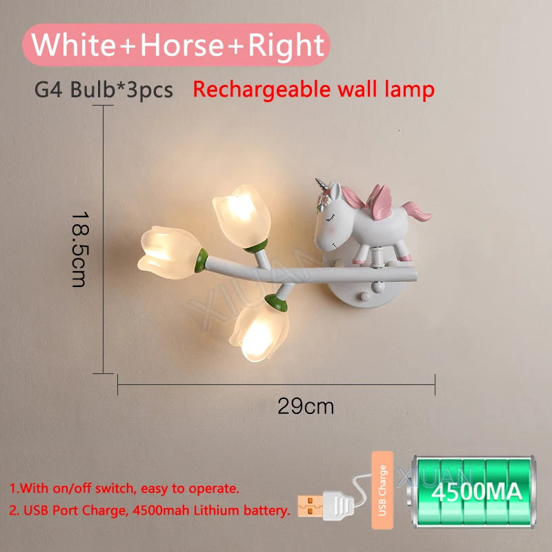 applique murale rechargeable en résine pour chambre d'enfant décorative - vue 20 sur 22