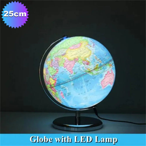 lampe de bureau globe terrestre imprimé en hd 360 degrés artisanat éducatif - vue 9 sur 8