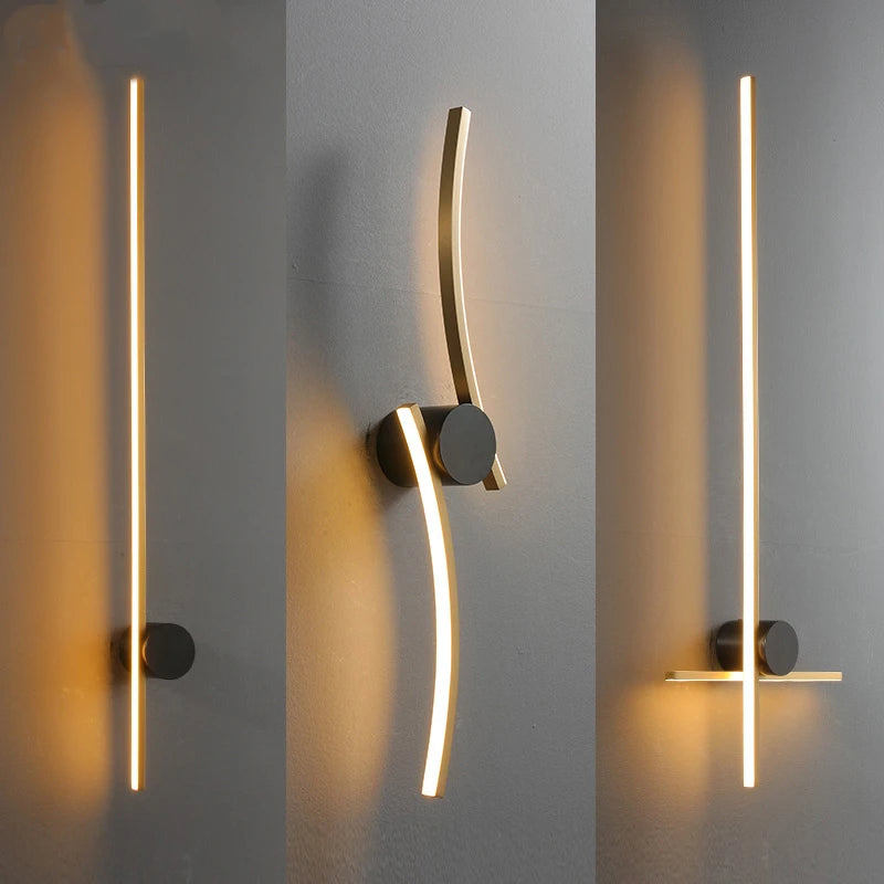 applique murale led moderne en laiton pour éclairage décoratif - vue 3 sur 14
