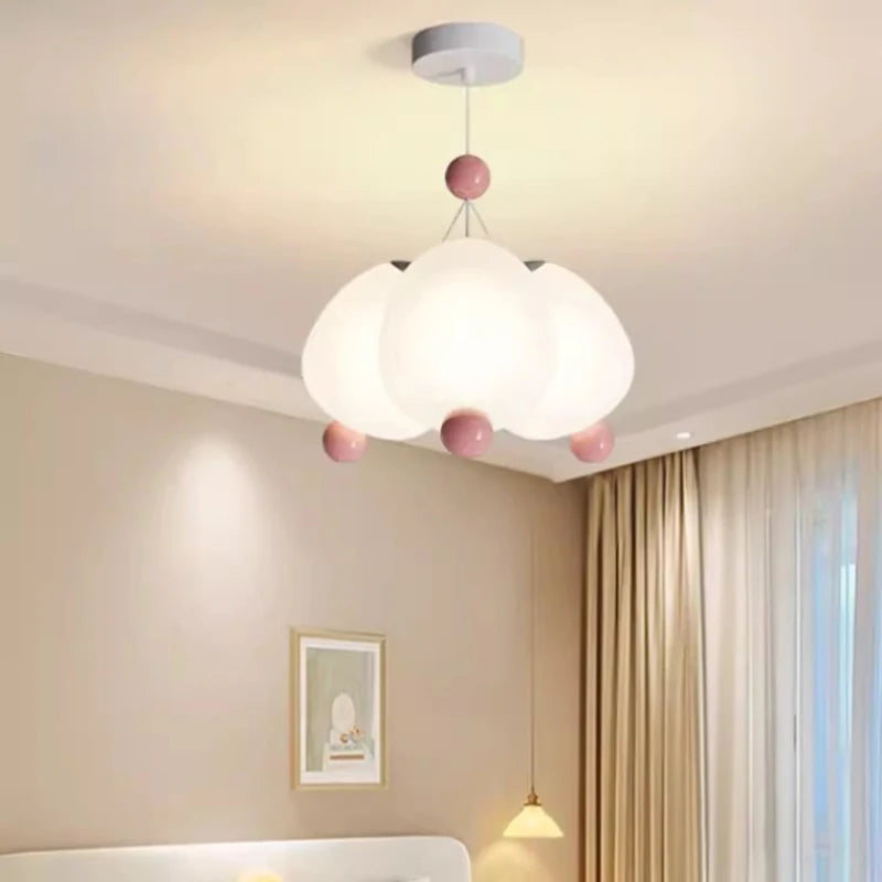 lustre moderne mignon pour chambre de petite fille décor enfant - vue 4 sur 7