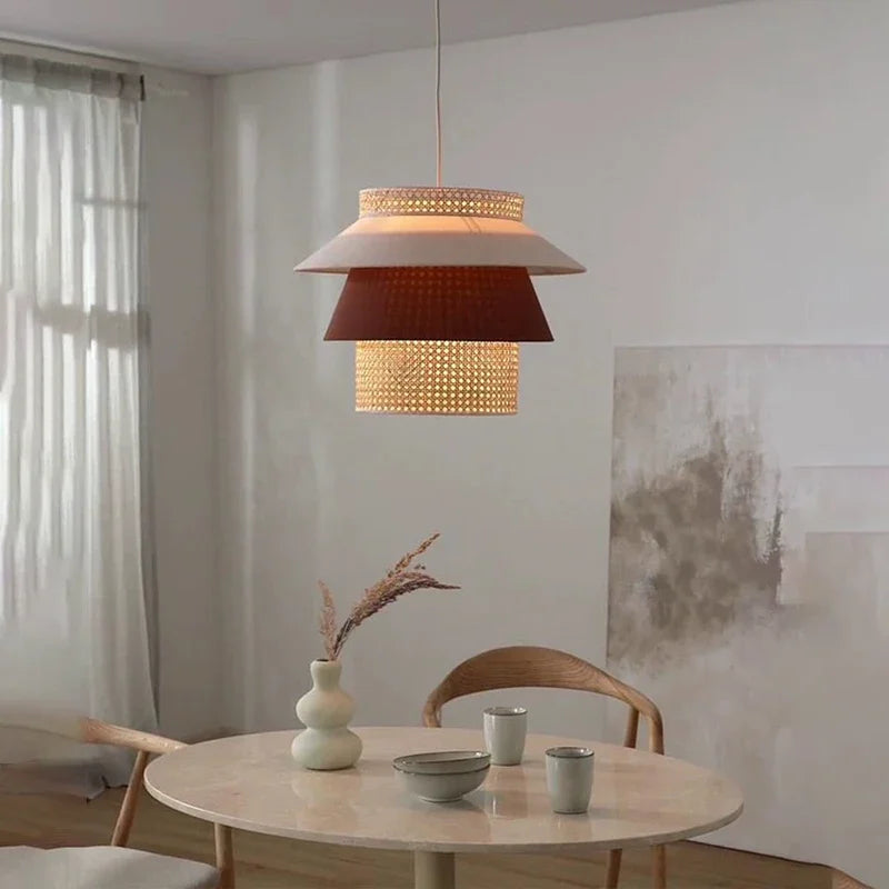 suspension nordique rétro en corde de chanvre artisanale pour décoration intérieure - vue 3 sur 9