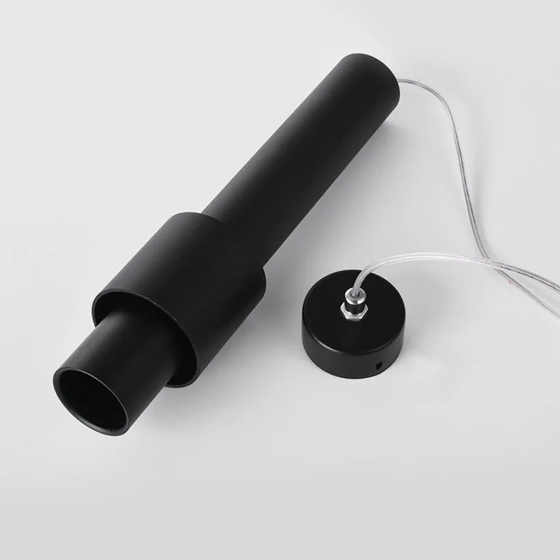 suspension à led nordique tube long éclairage intérieur dimmable - vue 5 sur 14