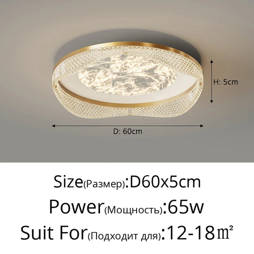 plafonnier moderne en laiton design créatif minimaliste pour intérieur - vue 18 sur 26