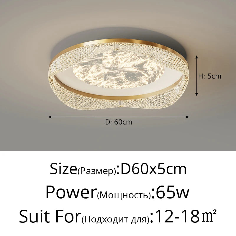 plafonnier moderne en laiton design créatif minimaliste pour intérieur - vue 17 sur 26