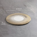 Assiettes plates ceramique style japonais motif sauce restaurant