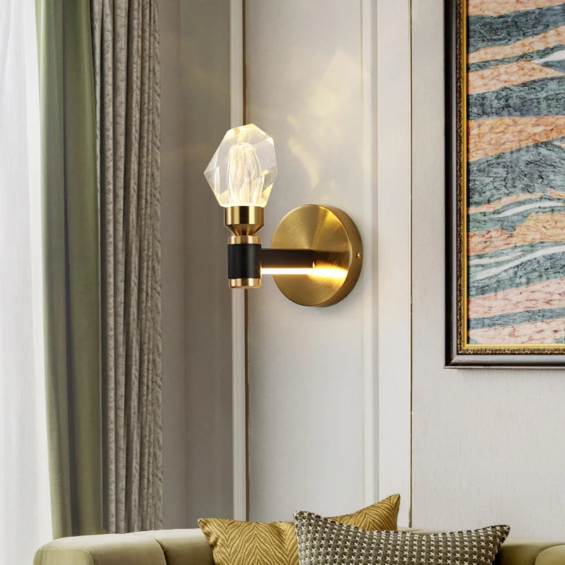 applique murale de luxe à led design moderne chaleureux décoratif - vue 3 sur 12
