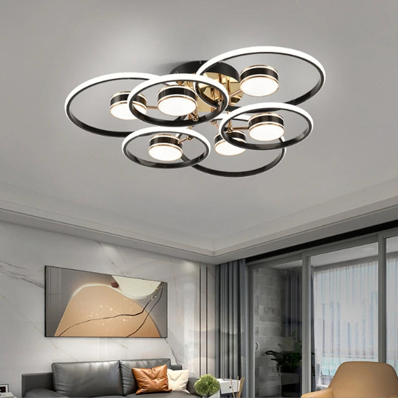 plafonnier design moderne lumineux et décoratif pour intérieur élégant - vue 3 sur 12