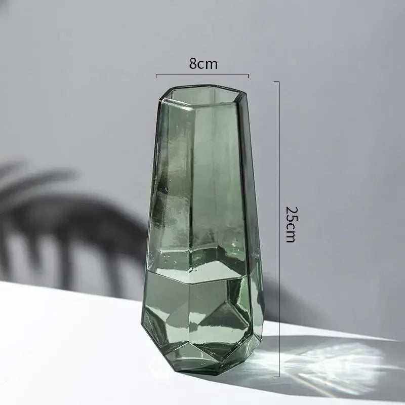 vase créatif en verre transparent pour fleurs décoratives - vue 9 sur 14