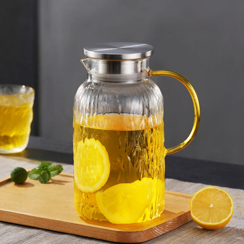 Carafe en verre eau citronnee 1400 1800 ml