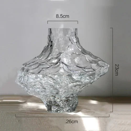 vase en verre avec pierres décoratives pour fleurs et terrarium - vue 9 sur 10