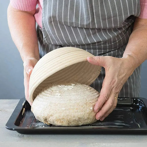 panier à pain en rotin naturel fait main pour fermentation de pâte au levain - vue 5 sur 21