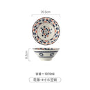 Bol à ramen japonais céramique motif floral 12l