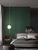 lustre led moderne minimaliste en verre pour hôtel