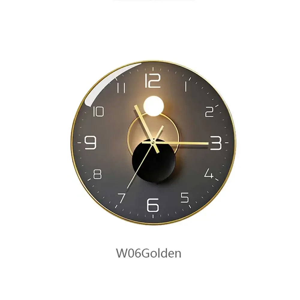 horloge murale en verre design moderne créatif pour décoration intérieure - vue 18 sur 18
