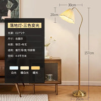 Lampadaire bois massif rétro japonais luxe haut gamme bureau chambre