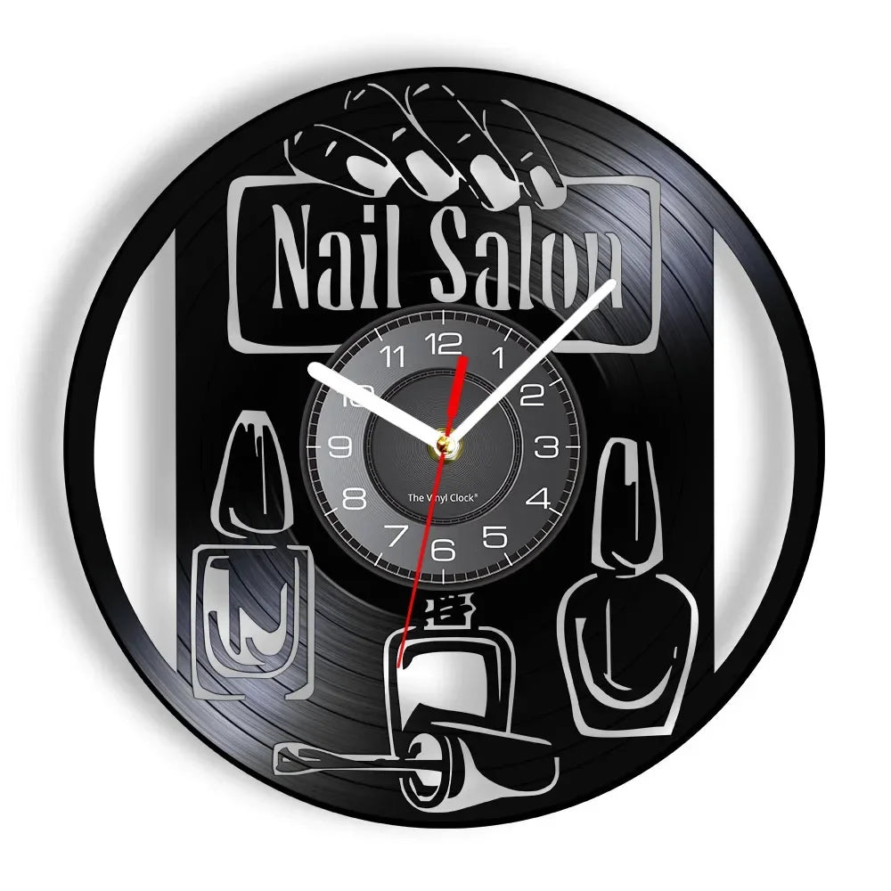 horloge murale vinyle pour salon de manucure et beauté - vue 15 sur 31