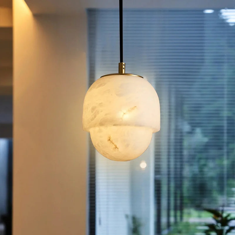 Suspension rondes en marbre - vue 4 sur 5