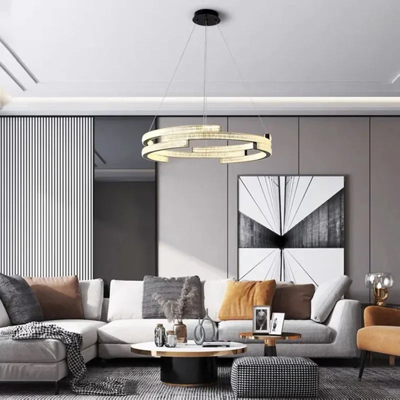 suspension moderne en led pour décoration intérieure élégante - vue 3 sur 16