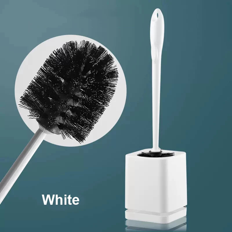 brosse wc à poils longs avec support de séchage mural - vue 7 sur 10
