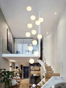 lustre moderne nordique pour loft duplex hôtel hall