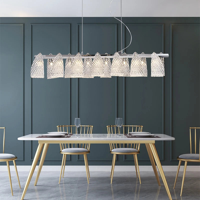 Nordique Art Déco Lustre LED Suspension Lámparas Salon Lustre Éclairage 2023 Décor À La Maison Plafond Lustre - vue 6 sur 18