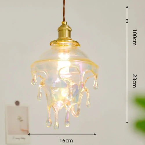 lampe créative gouttelettes de bougie design rétro pour décoration artistique - vue 9 sur 10