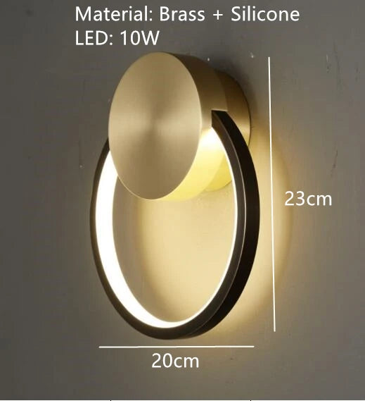 applique murale led en laiton style art déco pour intérieur moderne - vue 22 sur 23