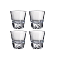 Ensemble 4 verres montagne fuji design neige 310ml