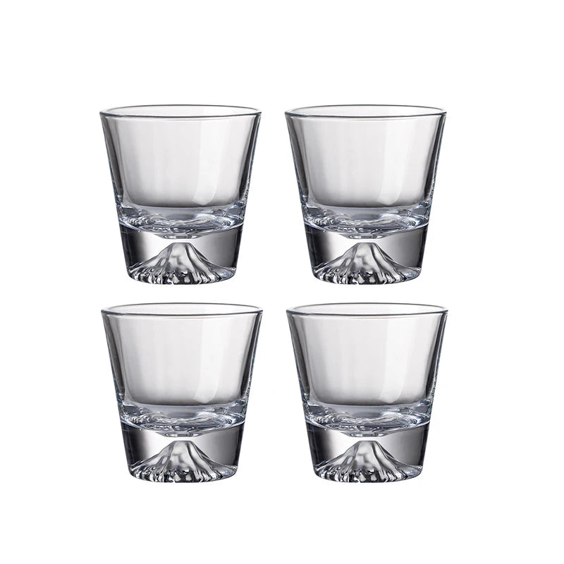 Ensemble 4 verres montagne fuji design neige 310ml