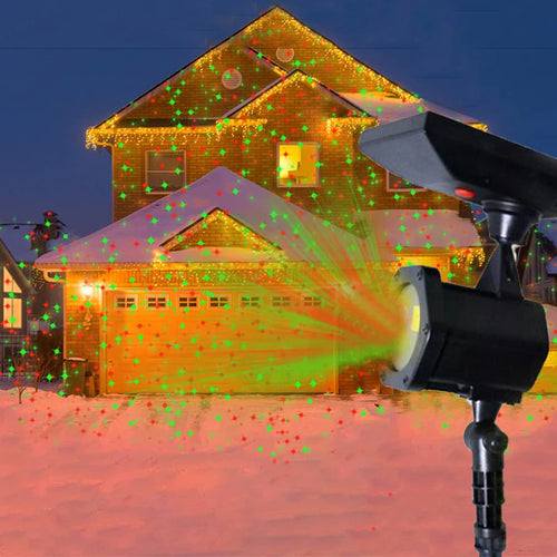 projecteur solaire lumineux pour décorations de noël extérieures - vue 3 sur 6