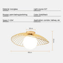 Lampe plafonnier art nordique verre solide