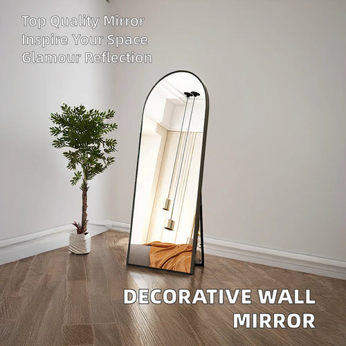 miroir de sol plein long design semi-circulaire pour intérieur - vue 6 sur 9