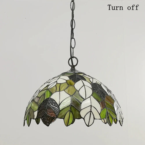 suspension en verre d'art style européen feuille d'érable pour restaurant - vue 7 sur 6