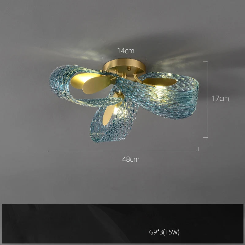 lustre en verre cristal LED pour un éclairage élégant - vue 18 sur 21