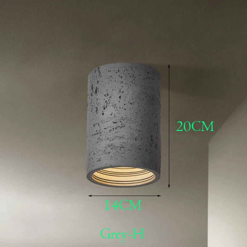 Wabi Sabi – spot lumineux Led en ciment rouge - vue 8 sur 16
