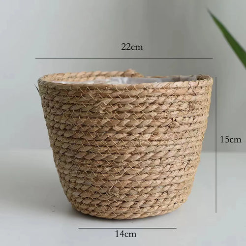 panier tissé à la main pour jardinage et rangement décoratif - vue 11 sur 11
