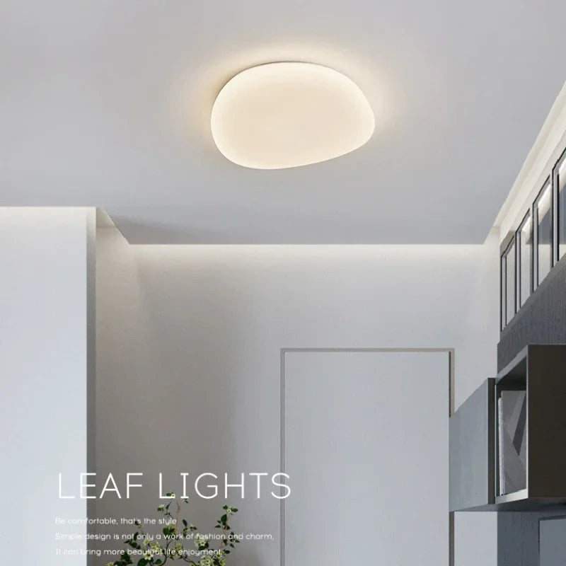 plafonnier led moderne nordique en forme de galets pour intérieur - vue 8 sur 7