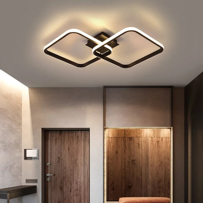lustre led simple pour éclairage de plafond décoratif