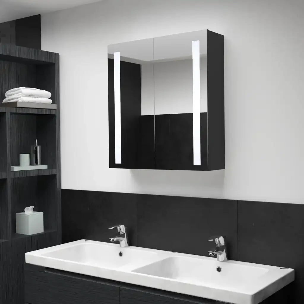 meuble moderne avec éclairage intégré pour rangement élégant