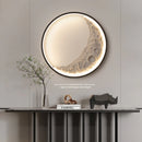 applique murale led en résine design nordique lune