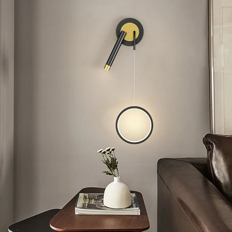 appliques murales led modernes à double tête décoratives pour la maison - vue 5 sur 14