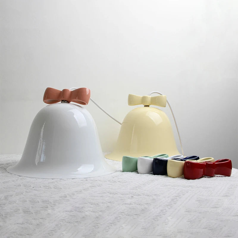 suspension modernes en forme de cloche avec nœud décoratif - vue 4 sur 20