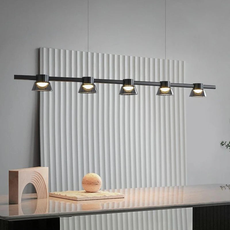 lustre en verre minimaliste italien pour intérieur moderne - vue 3 sur 12