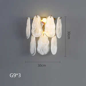 lustre suspendu en verre design nuage créatif moderne