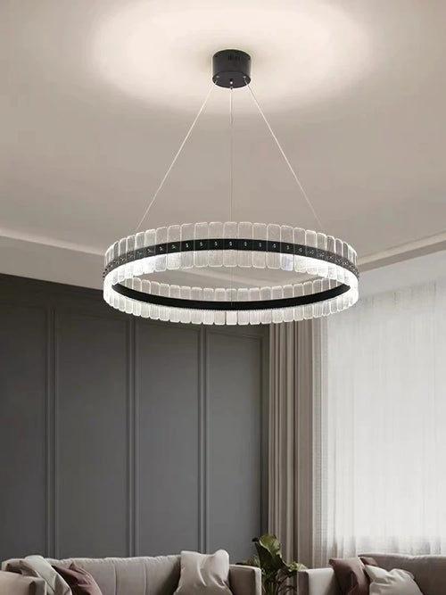 lustre minimaliste postmoderne avec anneau circulaire créatif - vue 3 sur 10