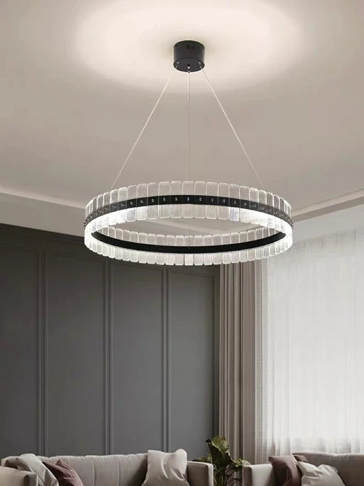 lustre minimaliste postmoderne avec anneau circulaire créatif - vue 3 sur 10