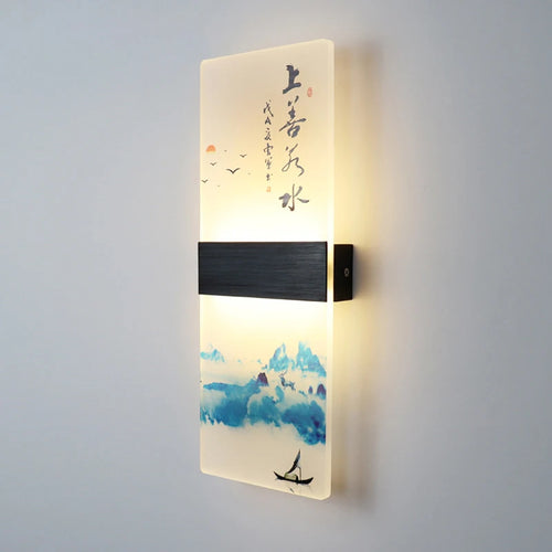 applique murale japonaise en acrylique pour décoration moderne - vue 3 sur 14